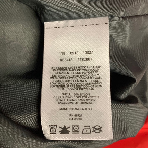 Columbia Red Gray Youth Winter Hooded Full Zip Coat Jacket 14-16 Small Adult - Picture 4 of 6